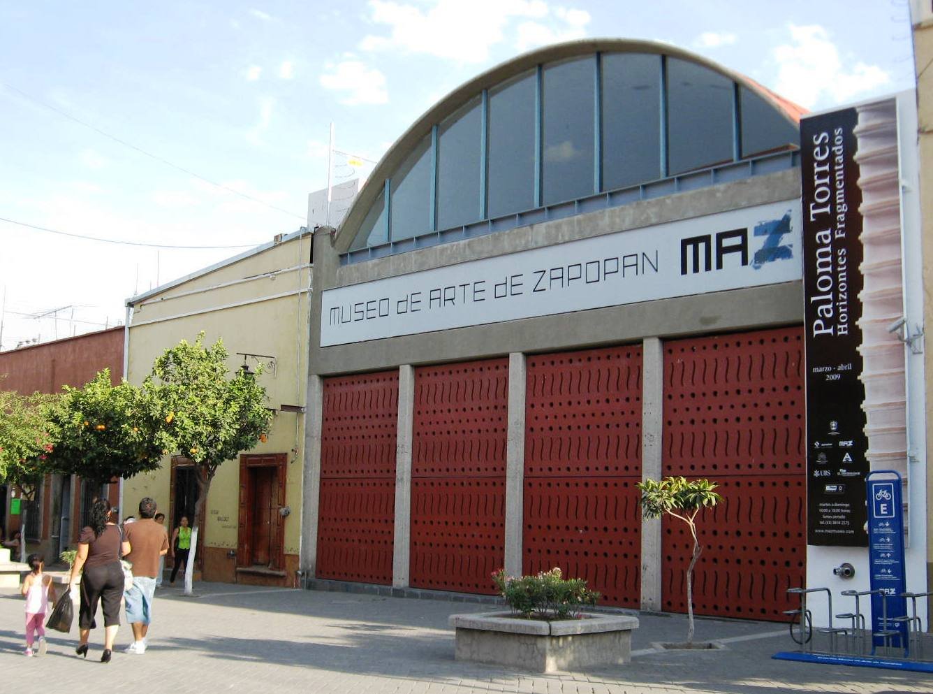 Fachada del Museo de Arte de Zapopan, en Jalisco